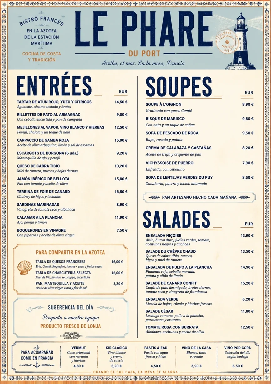 Heritage Tradition menu template preview