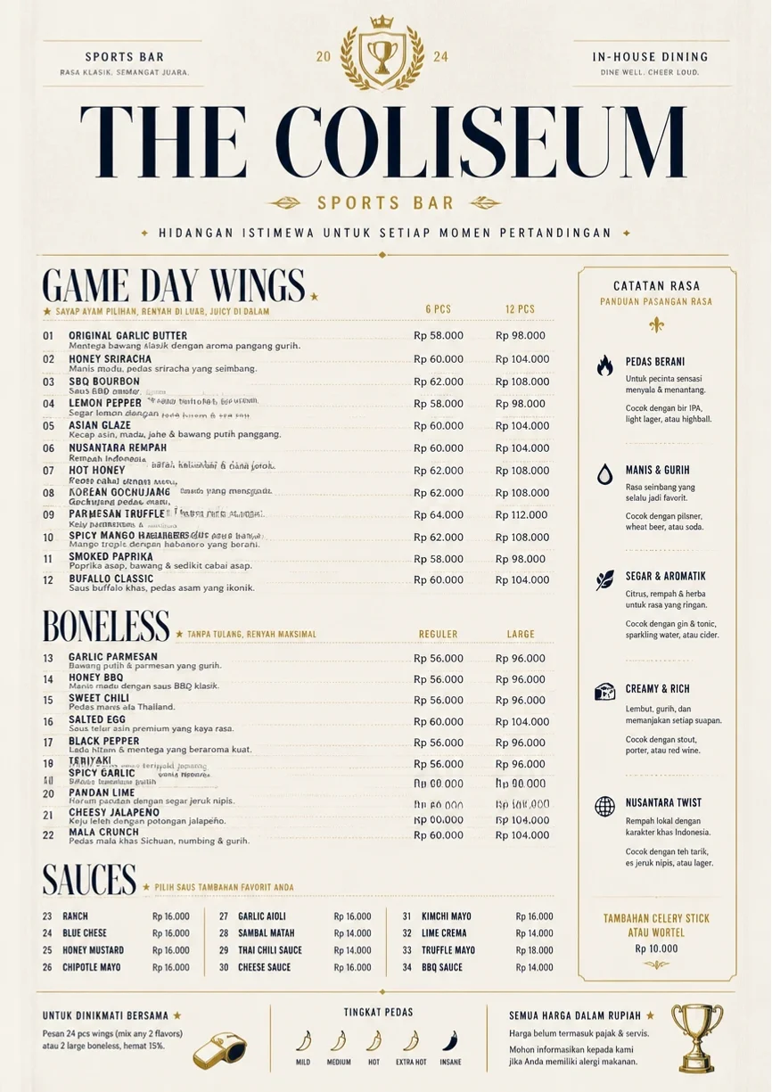 Grand Hotel Classic menu template preview