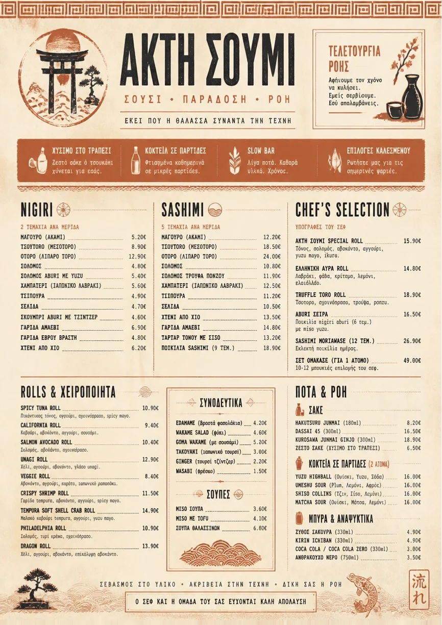 Heritage Tradition menu template preview