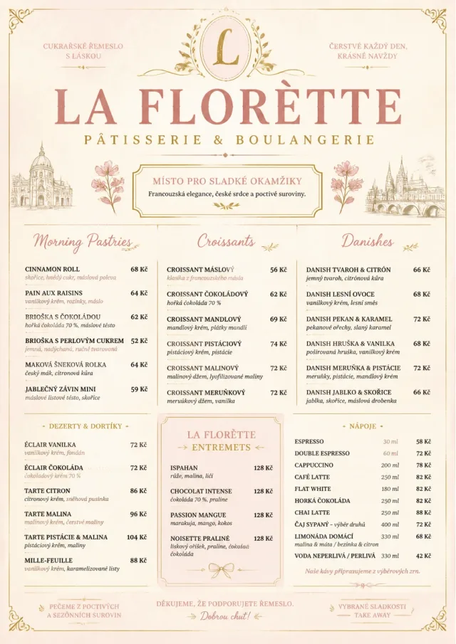 Patisserie Elegant bakery-menu menu template preview