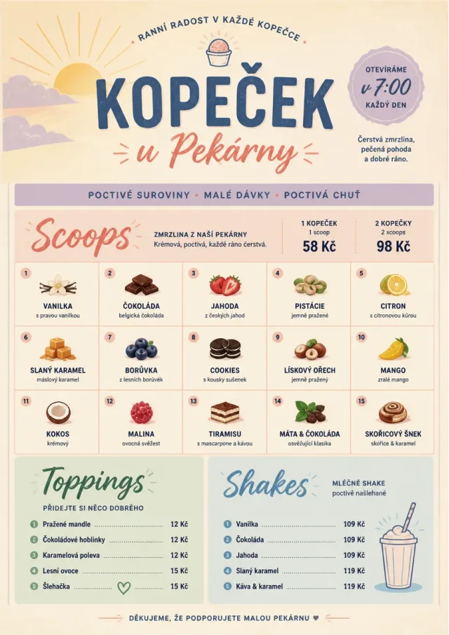 Scoop Shop Lite bakery-menu menu template preview