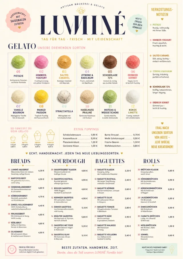 Gelato Bright bakery-menu menu template preview