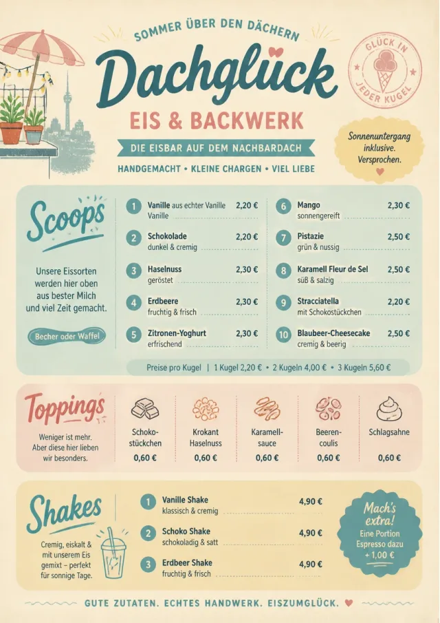 Scoop Shop Lite bakery-menu menu template preview