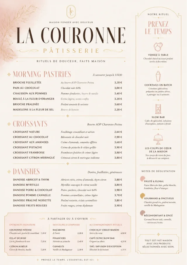 Patisserie Elegant bakery-menu menu template preview