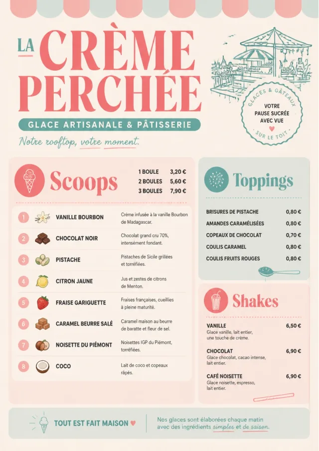 Scoop Shop Lite bakery-menu menu template preview