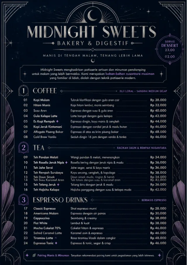Midnight Sweets bakery-menu menu template preview