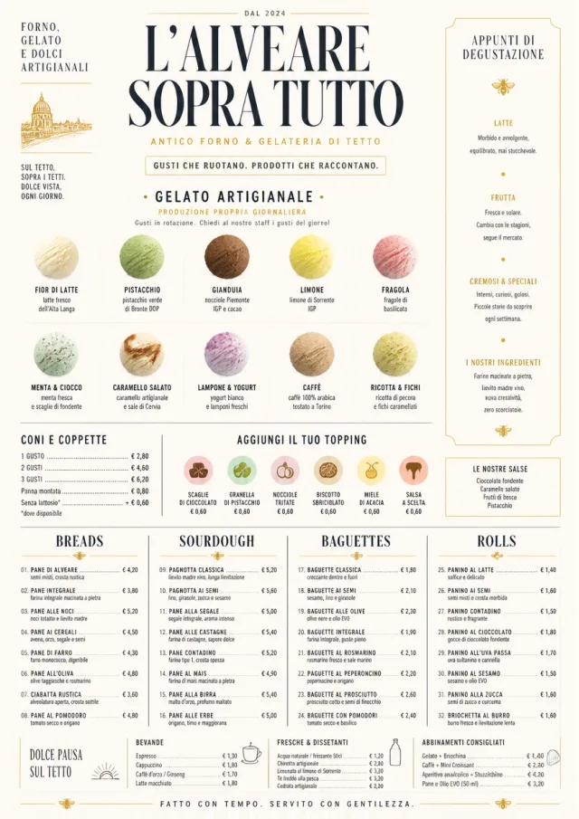 Gelato Bright bakery-menu menu template preview