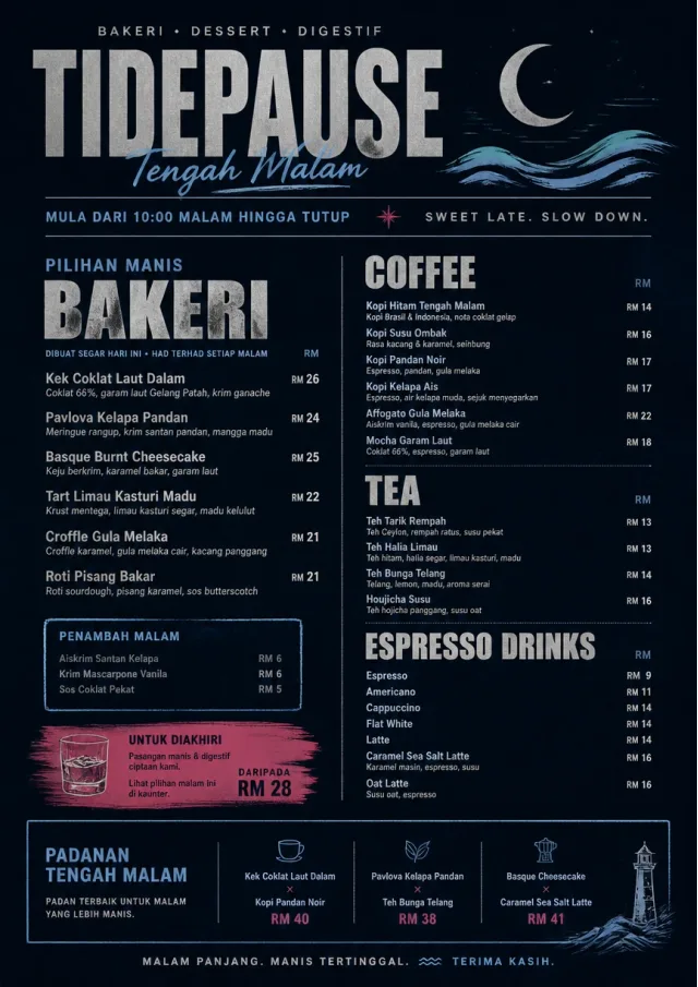 Midnight Sweets bakery-menu menu template preview
