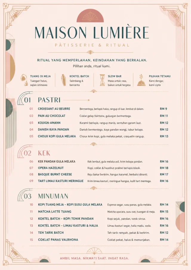 Patisserie Counter bakery-menu menu template preview