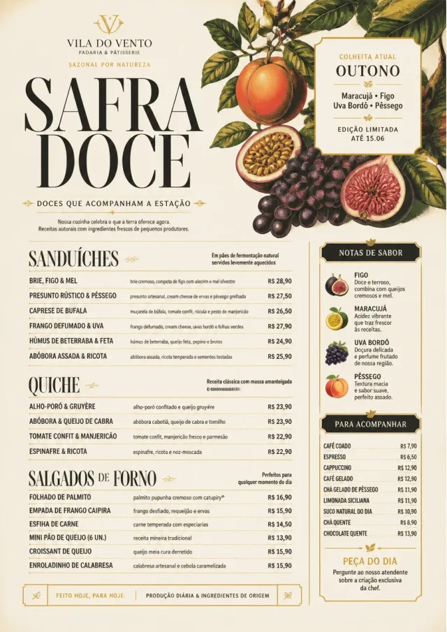 Seasonal Pastry bakery-menu menu template preview