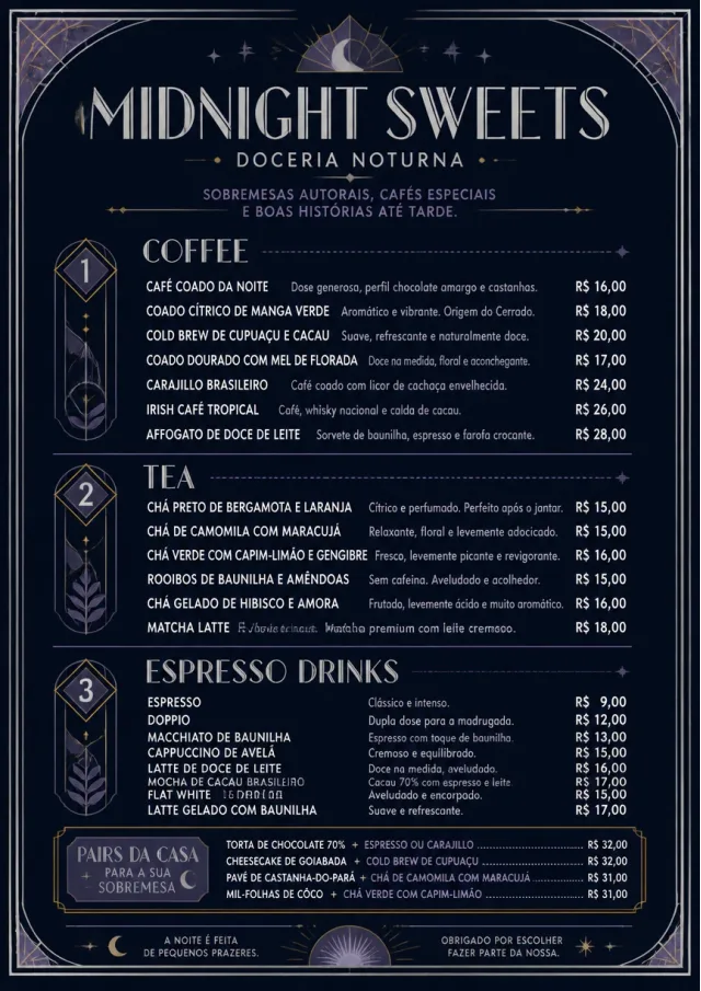 Midnight Sweets bakery-menu menu template preview