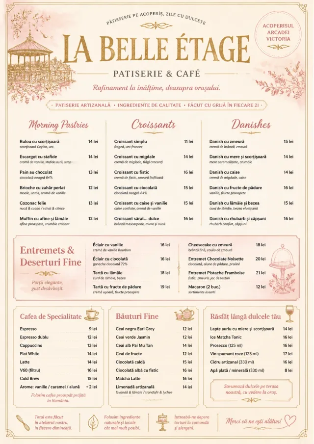 Patisserie Elegant bakery-menu menu template preview