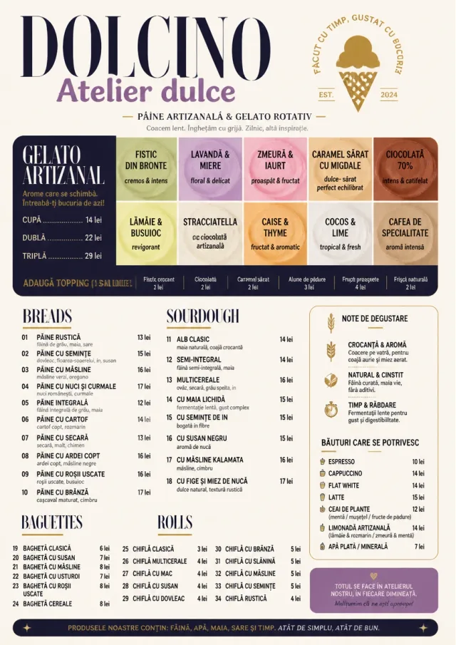 Gelato Bright bakery-menu menu template preview