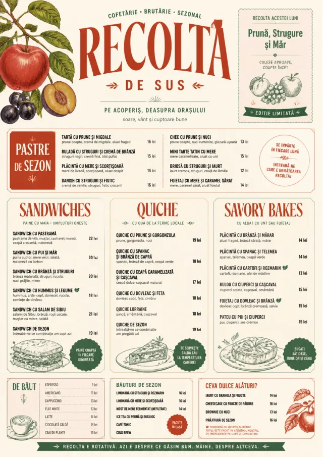 Seasonal Pastry bakery-menu menu template preview