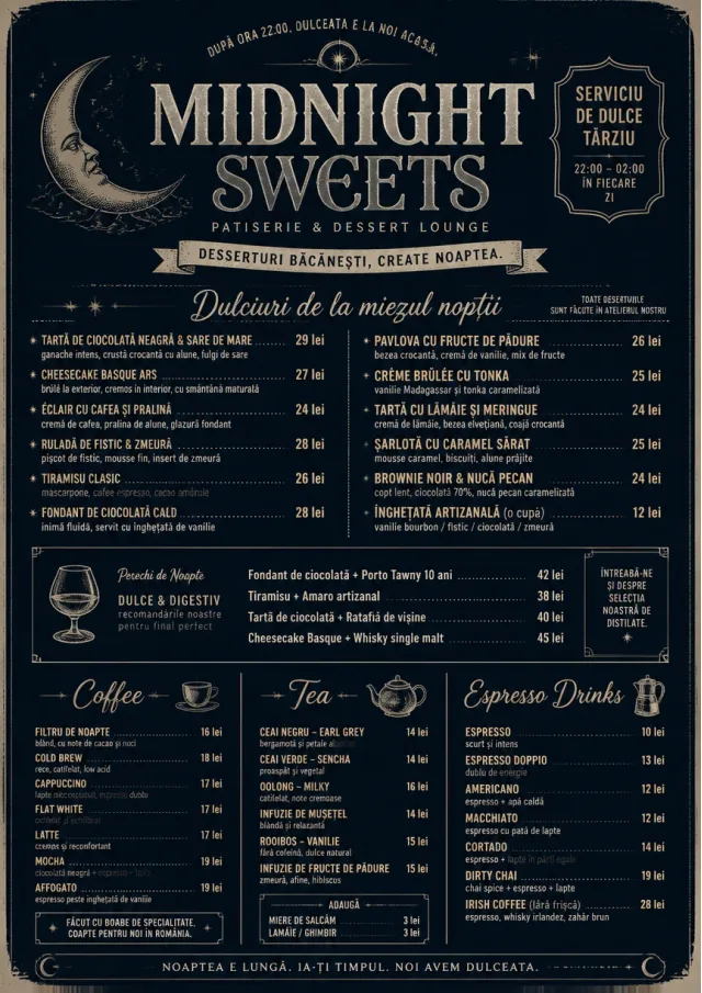 Midnight Sweets bakery-menu menu template preview