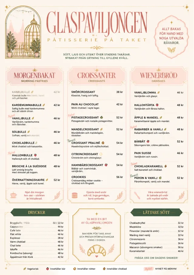 Patisserie Elegant bakery-menu menu template preview