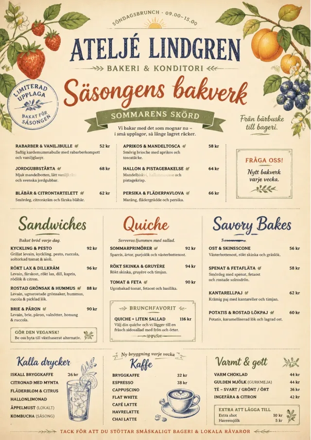 Seasonal Pastry bakery-menu menu template preview