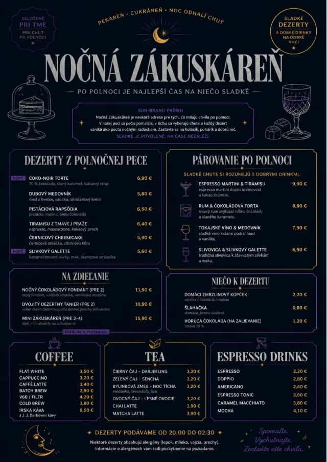 Midnight Sweets bakery-menu menu template preview