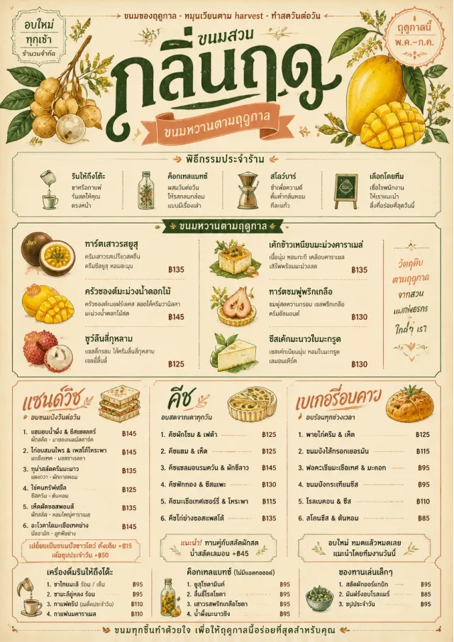 Seasonal Pastry bakery-menu menu template preview
