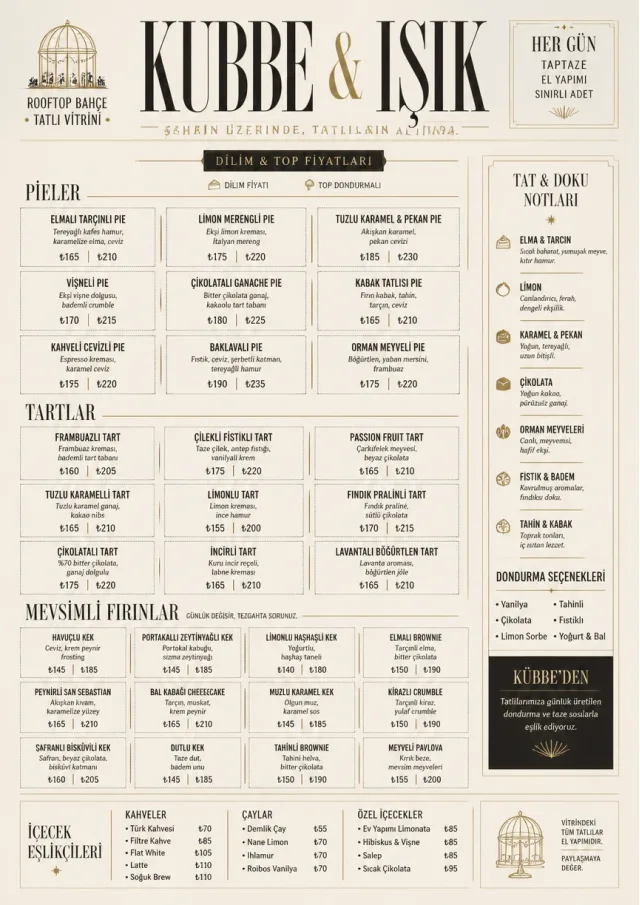 Cafe Dessert Case bakery-menu menu template preview