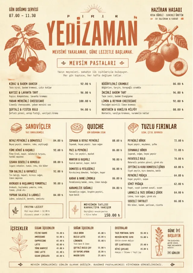 Seasonal Pastry bakery-menu menu template preview