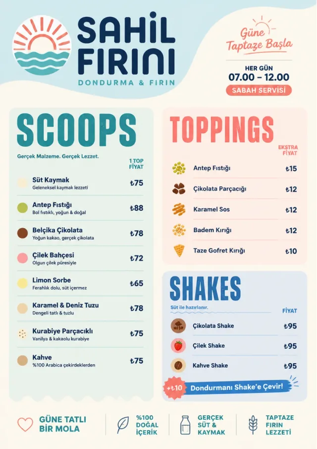 Scoop Shop Lite bakery-menu menu template preview
