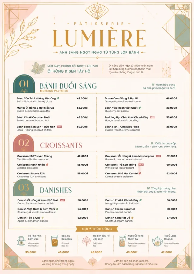 Patisserie Elegant bakery-menu menu template preview