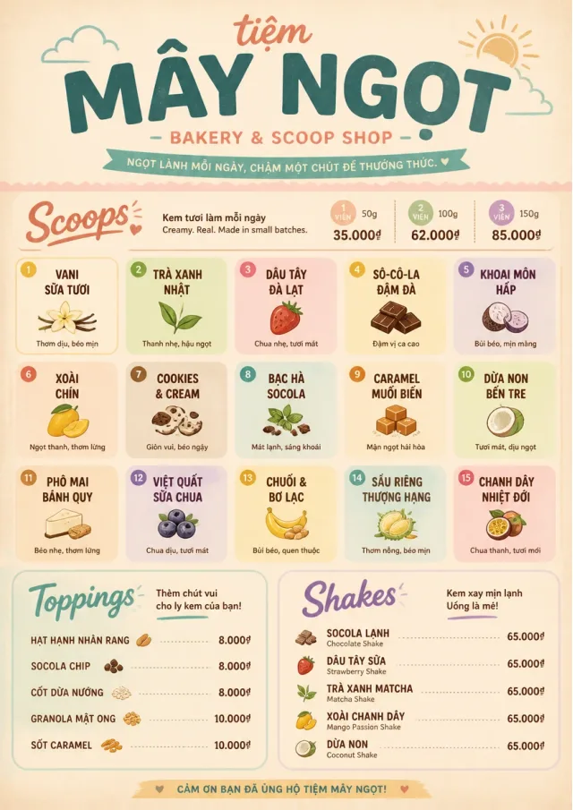 Scoop Shop Lite bakery-menu menu template preview