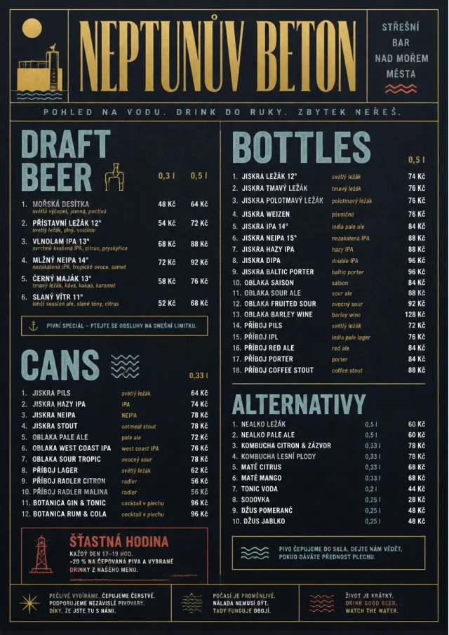 Editorial Cellar bar-menu menu template preview
