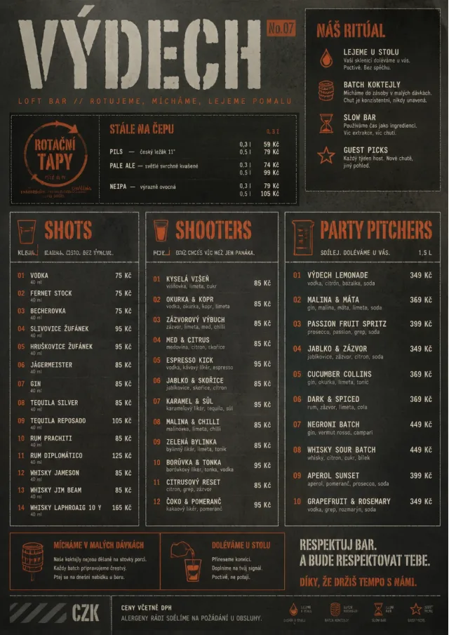 Industrial Craft bar-menu menu template preview