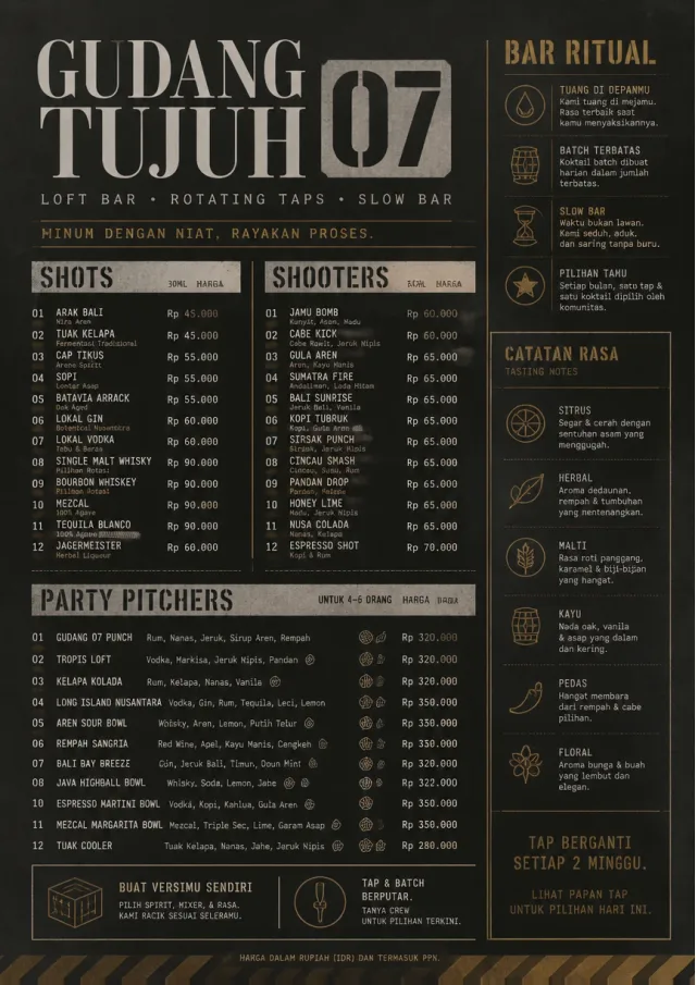 Industrial Craft bar-menu menu template preview