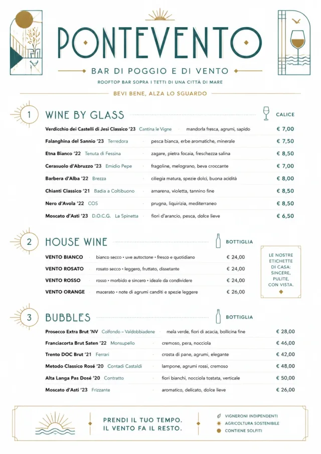Modern Minimal Pour bar-menu menu template preview