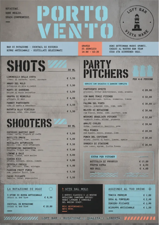 Industrial Craft bar-menu menu template preview