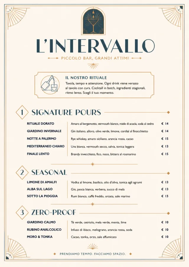 Boutique Pour Card bar-menu menu template preview