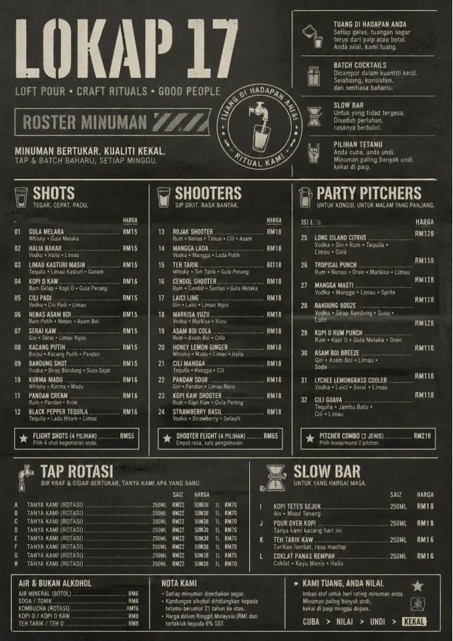 Industrial Craft bar-menu menu template preview