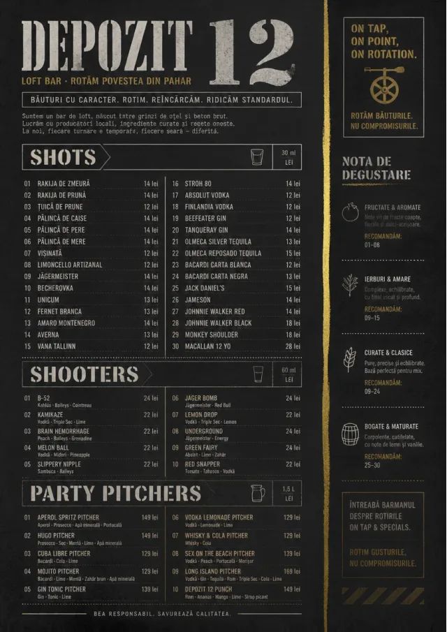 Industrial Craft bar-menu menu template preview