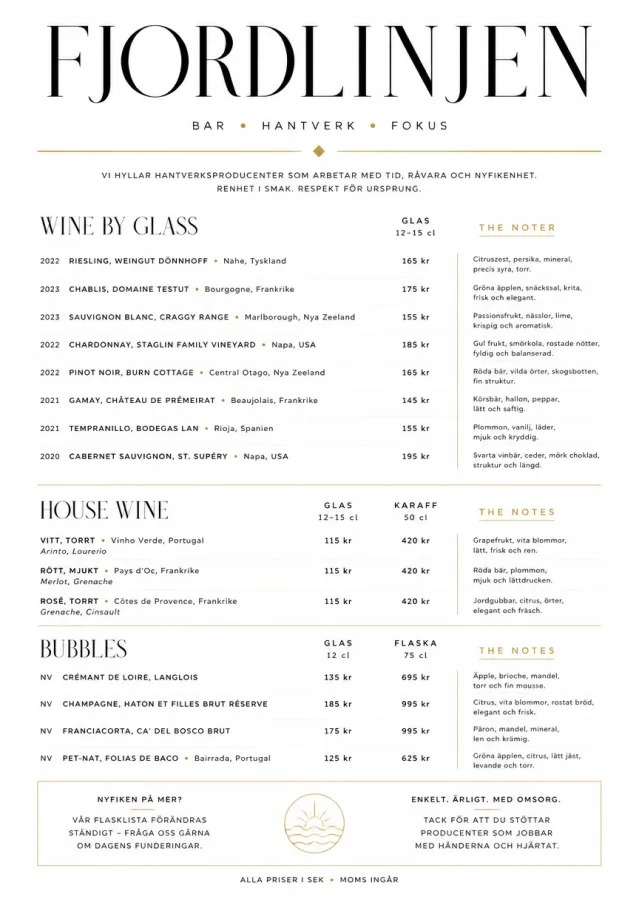 Modern Minimal Pour bar-menu menu template preview