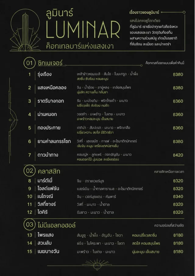 Mono Bar Minimal bar-menu menu template preview