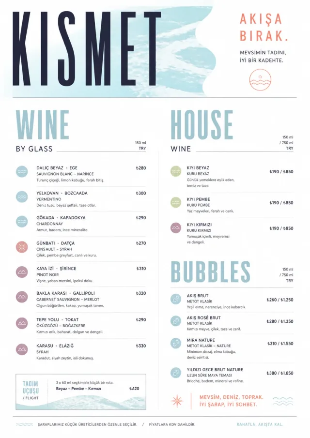 Modern Minimal Pour bar-menu menu template preview