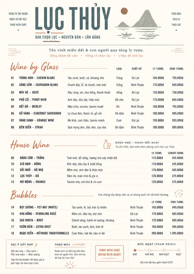 Modern Minimal Pour bar-menu menu template preview
