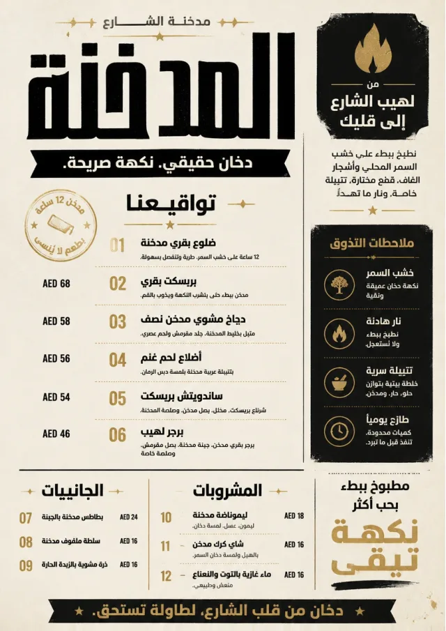 Street Stall Flyer bbq-menu menu template preview
