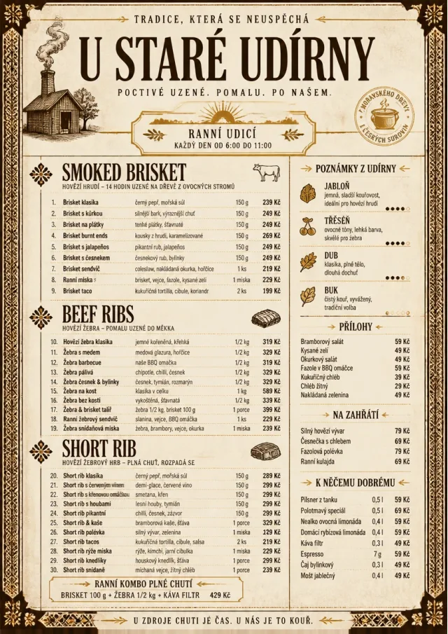 Heritage Tradition bbq-menu menu template preview