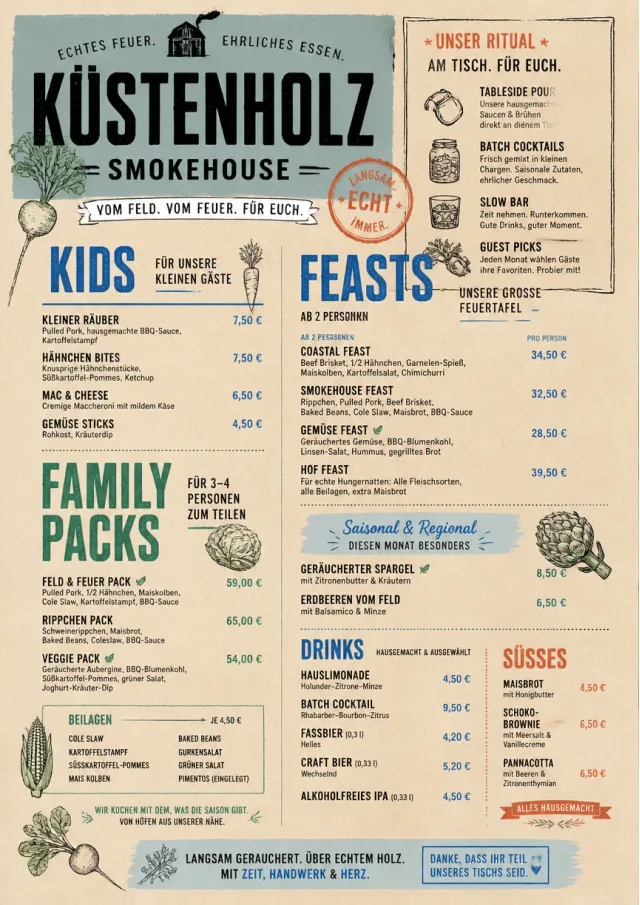 Farm Table Rustic bbq-menu menu template preview