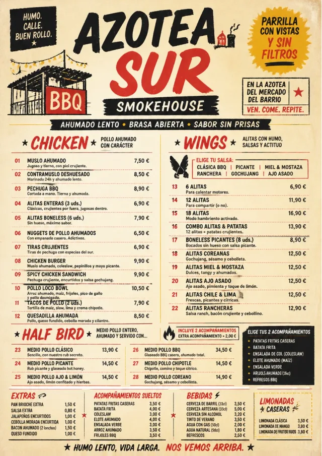 Street Stall Energy bbq-menu menu template preview