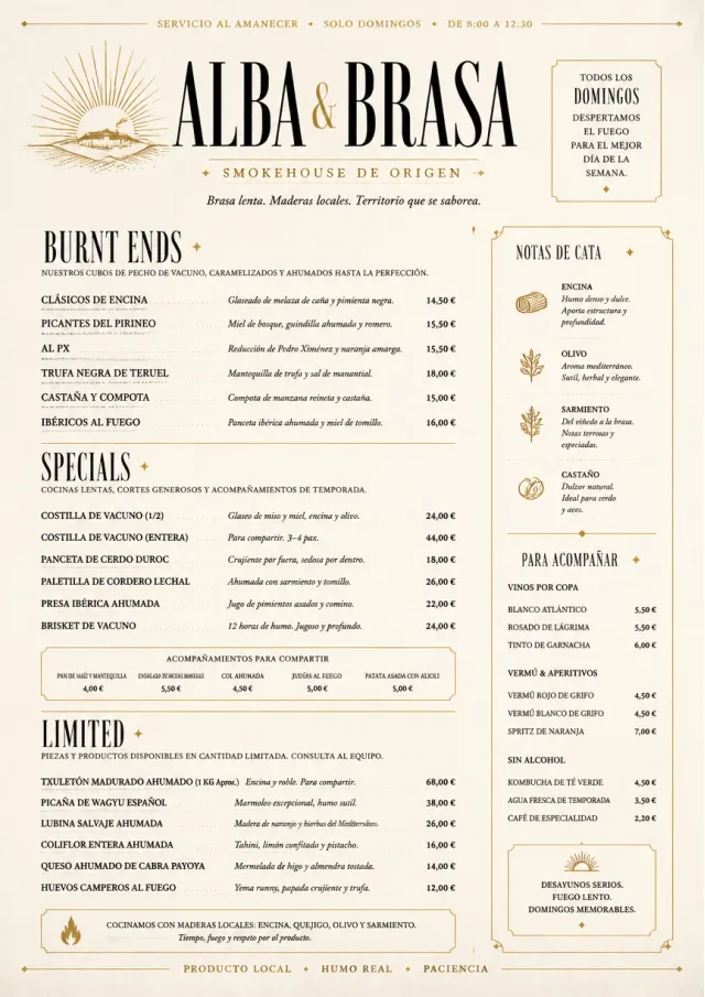 Fine Regional bbq-menu menu template preview