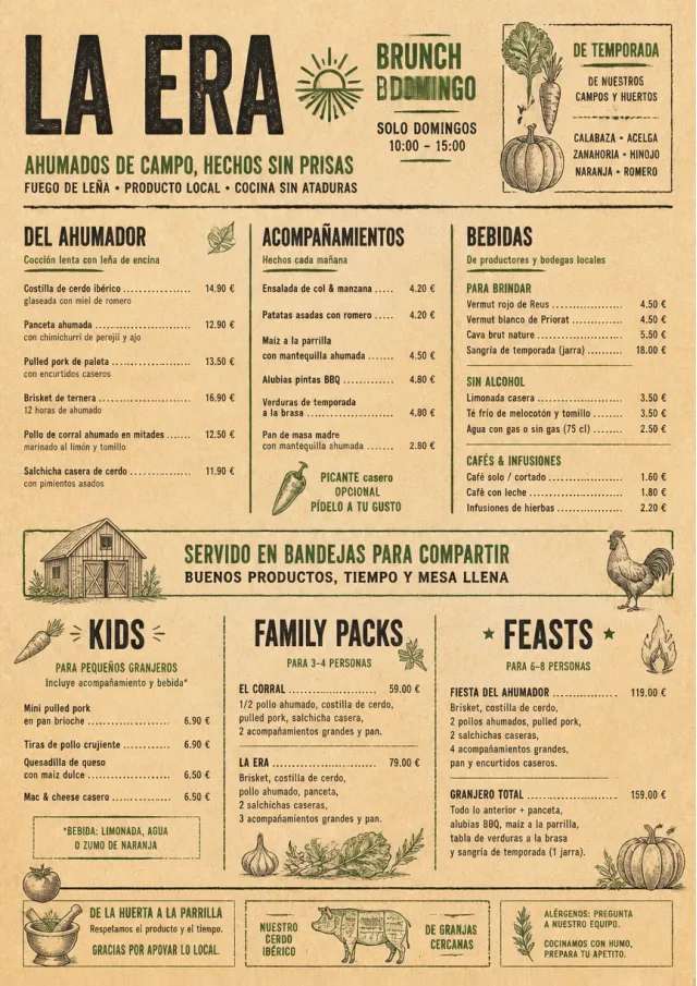 Farm Table Rustic bbq-menu menu template preview