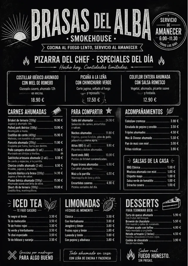 Chef Specials Board bbq-menu menu template preview