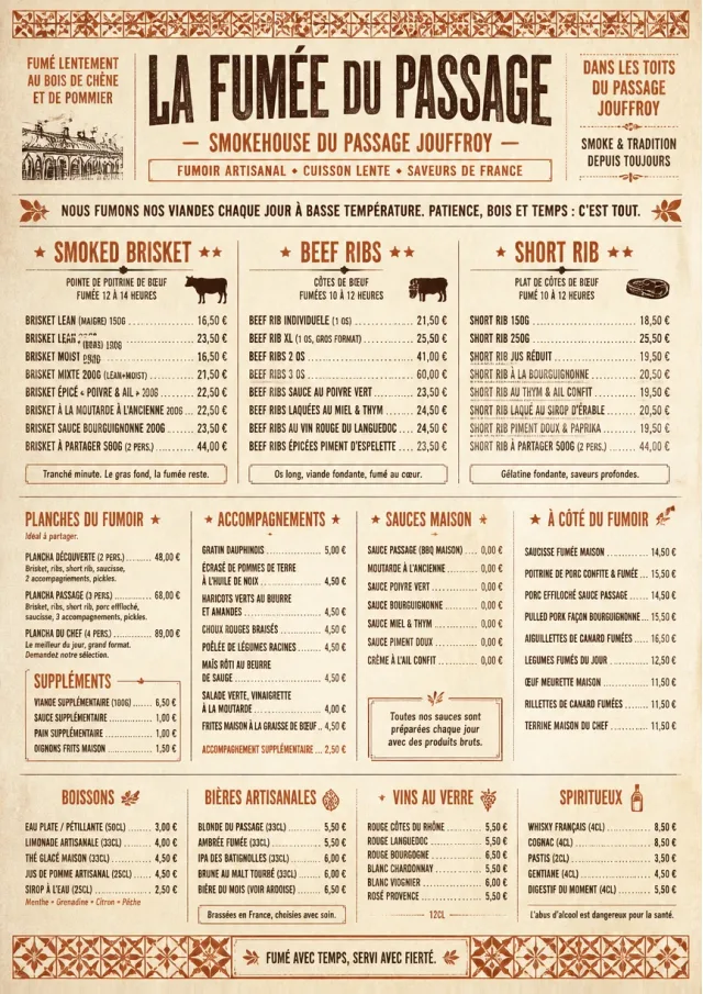 Heritage Tradition bbq-menu menu template preview