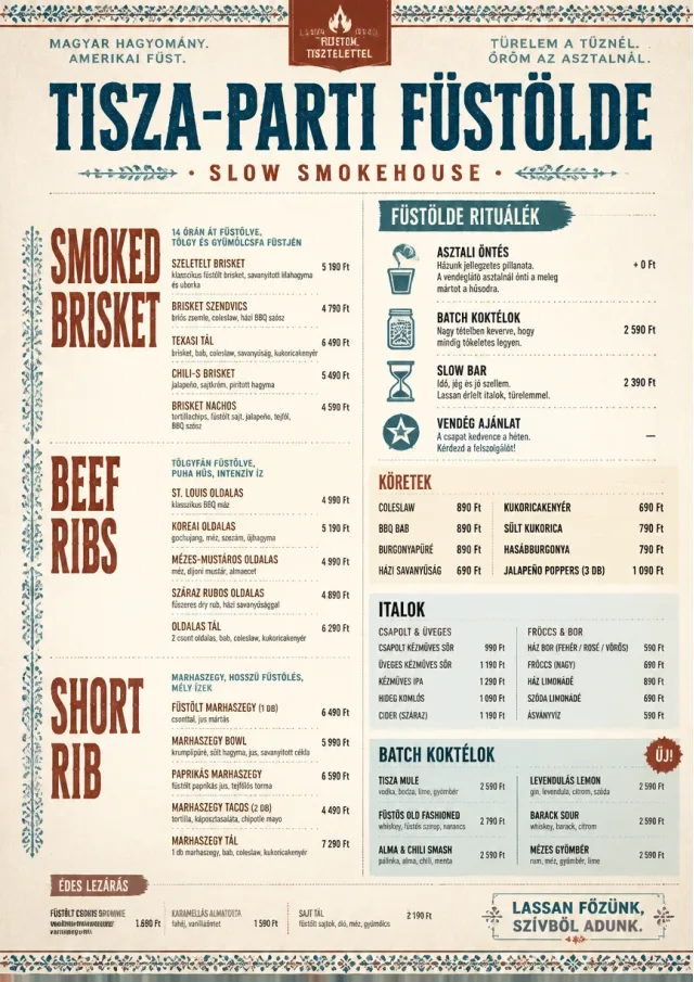 Heritage Tradition bbq-menu menu template preview