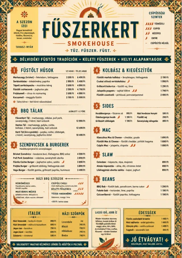 Spice Market Bold bbq-menu menu template preview